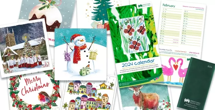 charity Christmas cards and 2024 calendar