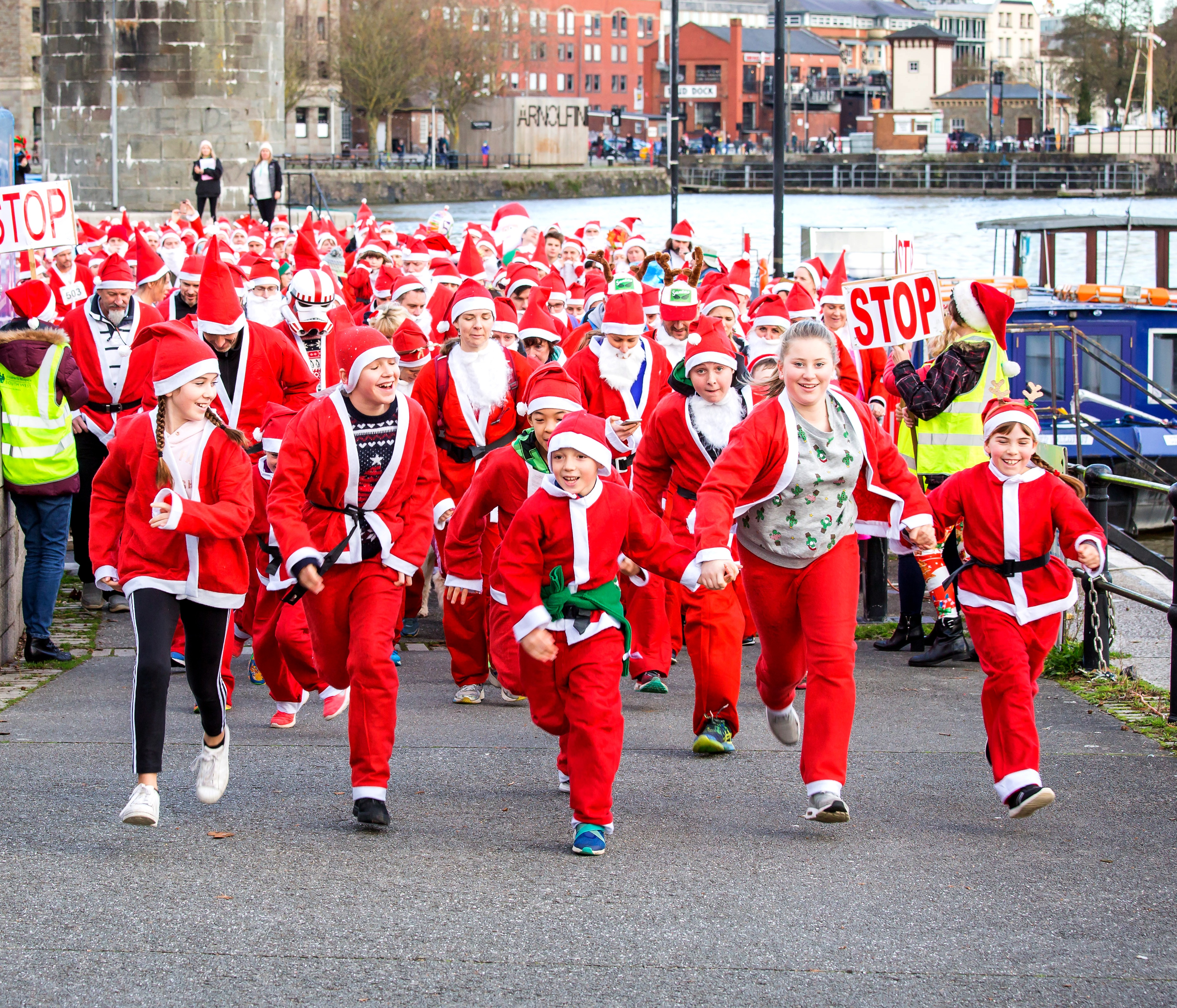 Santas on the Run Bristol 2019 Childrens Hospice South West