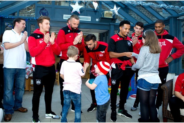 Bristol City FC players visit Childrens Hospice South West.JPG