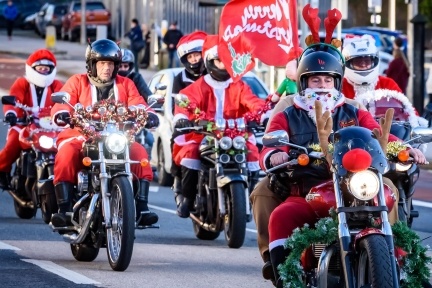 Santas on a Bike