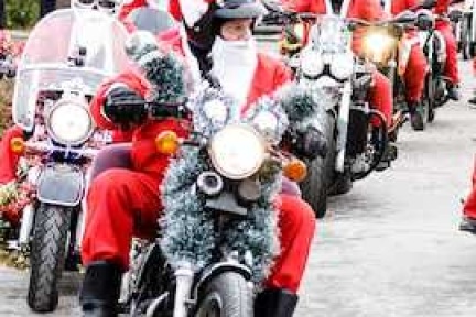 Santas on a Bike