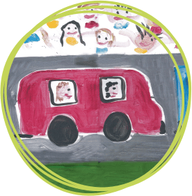 Messy play bus car image