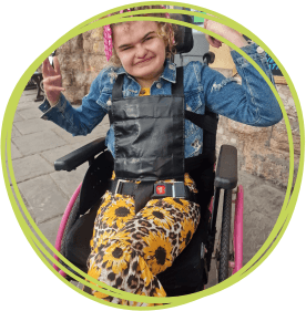 girl in wheelchair