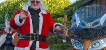 Motorbiking Santas arrive at Little Bridge House. Picture by Will Badman Photography thumbnail