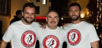 Three Firewalkers smiling and celebrating their firewalk success for CHSW thumbnail