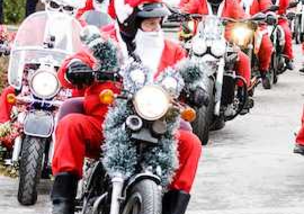 Santas on a Bike