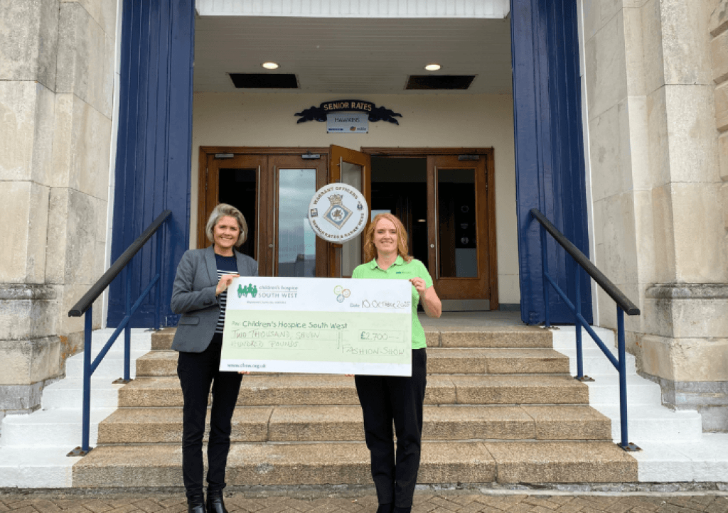 Katie with her cheque from CHSW