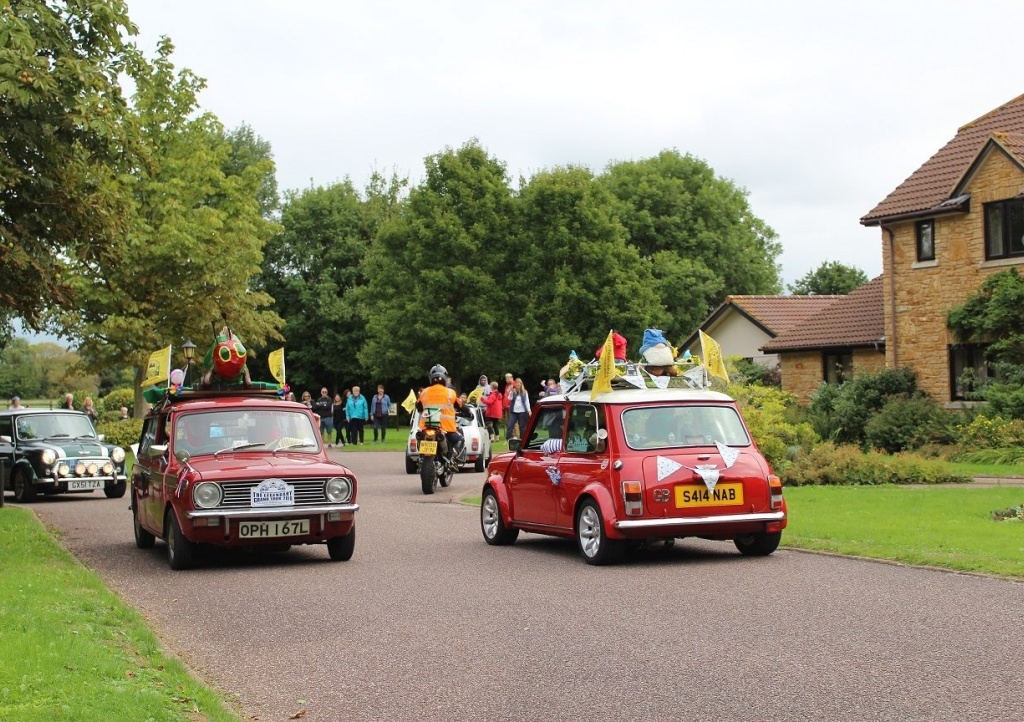 The Legendary Grand Mini Tour calls in at Children's Hospice South West's Little Bridge House in August 2018