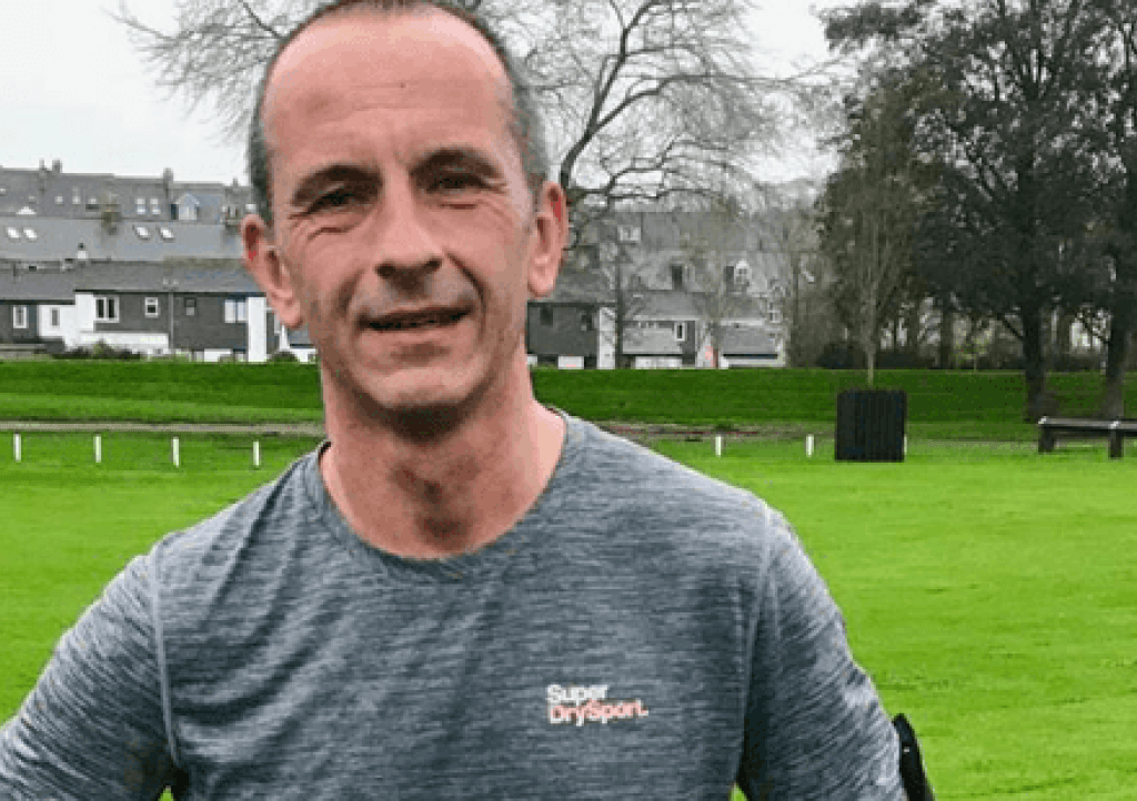 Stuart Shenton in training for the Bath half Marathon