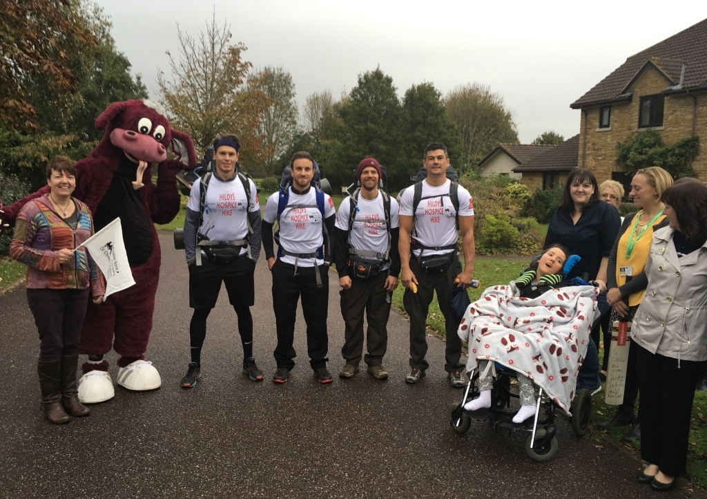 James Hildreth leaves Little Bridge House on Hildy's Hospice Hike fundraising for CHSW