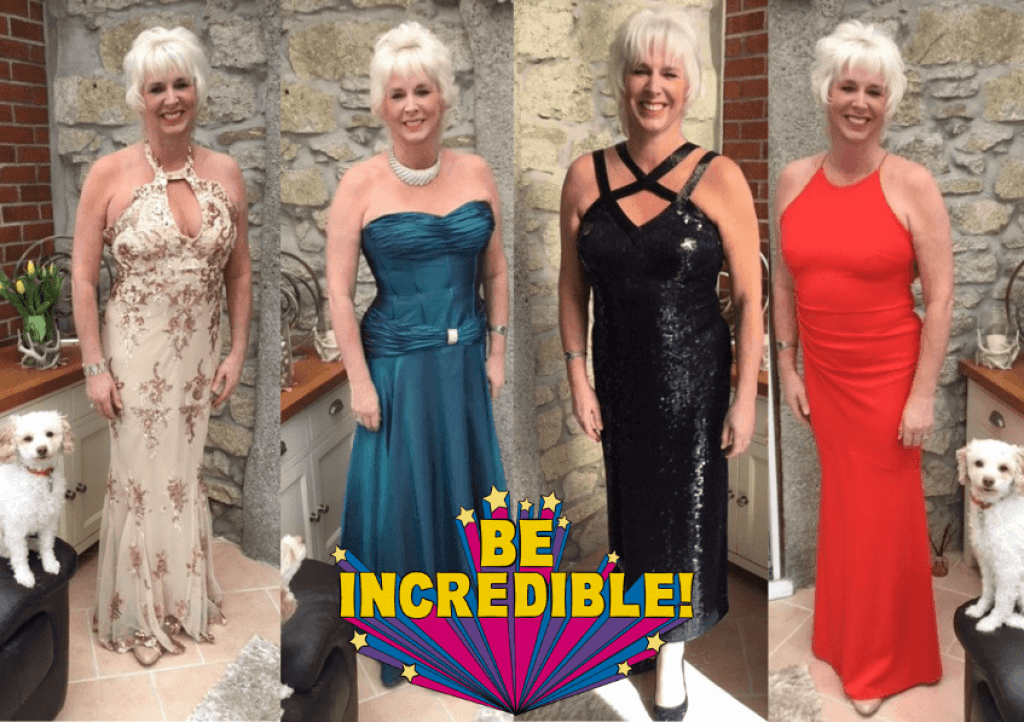 Karen Lane completed 38 days cycling in different ballgowns raising funds for CHSW