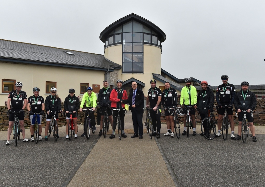 Marcus and the team finished the 5 day cycle ride when they pedalled in to Little Harbour