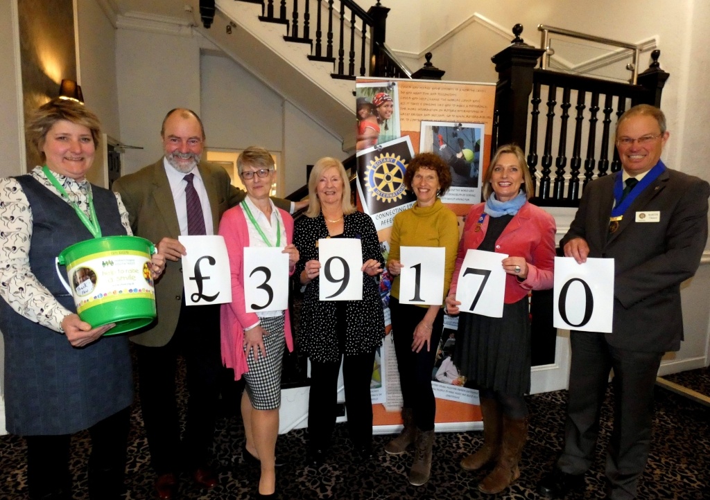 Rotary Club of Bideford and Rotary Club of Uelzen helped raise £39,170 for Children’s Hospice South West. Picture: Graham Hobbs