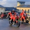 santas on a bike