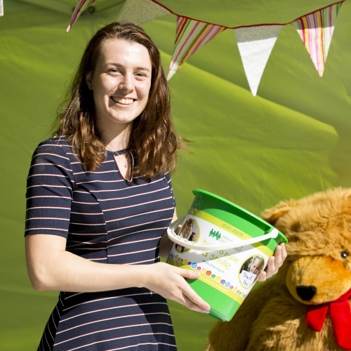 CHSW volunteer Molly with collection bucket