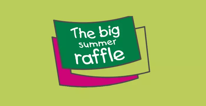 The big summer raffle logo