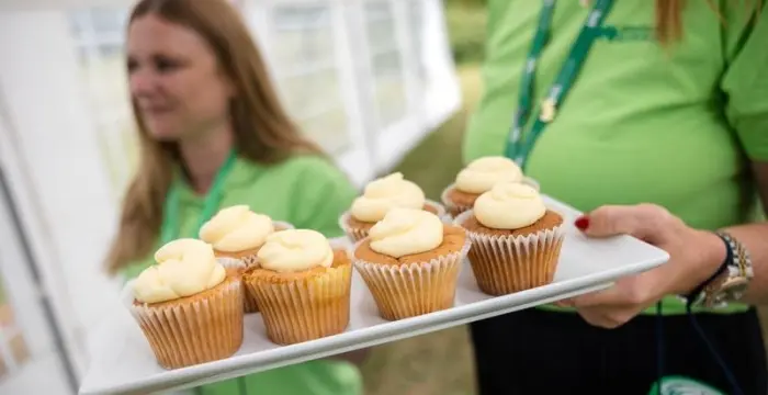 Plate of cupcakes at a CHSW event