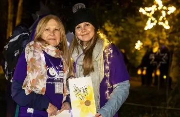 Two women at Moonlight Memory Walk